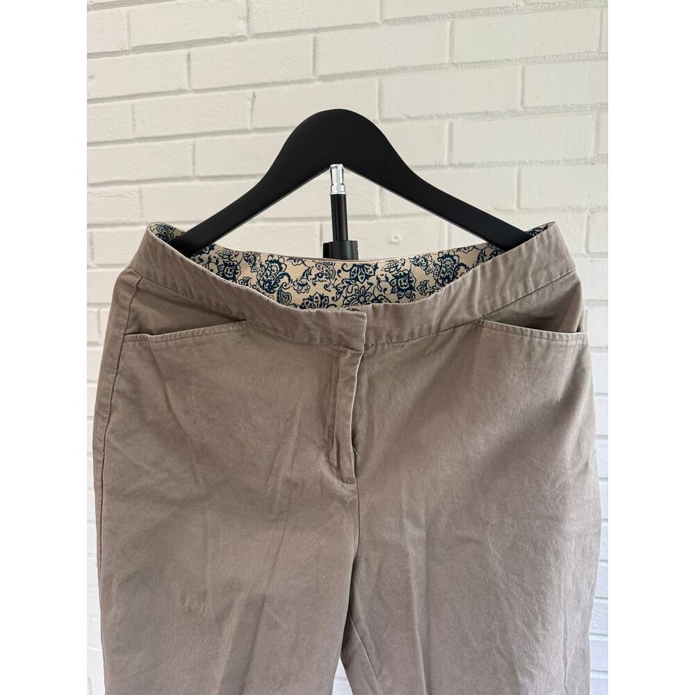 Appleseed’s Gray Slim Ankle Pants Women’s Size 12 Stretch Cotton Career - Picture 3 of 4